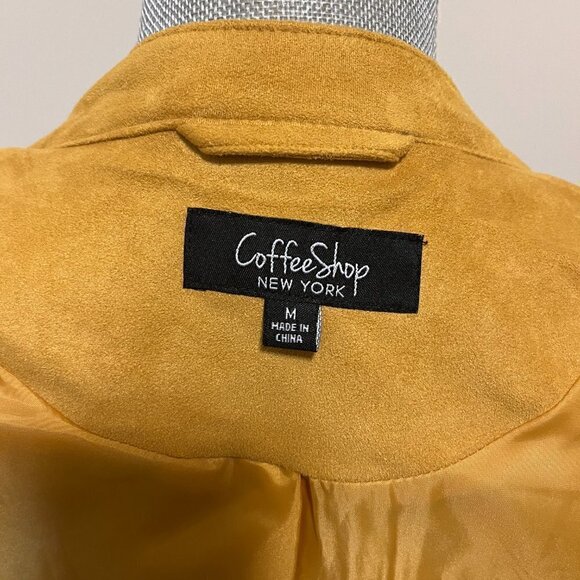 Coffeeshop Valle Faux Suede Jacket Size M NWOT - Picture 3 of 3
